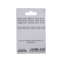 TOPTRADE padlock, pink, 30 mm (2)