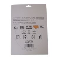 TOPTRADE saw blade, for wood, SK blades, 48 teeth, 180 x 2.2 x 20/16 mm (2)