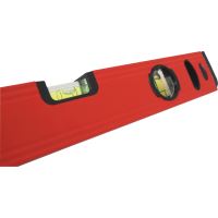 TOPTRADE spirit level Reflex #RED, 2 vials, 1000 mm (8)