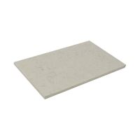 TOPTRADE spare surface, white felt, 280x140x8mm