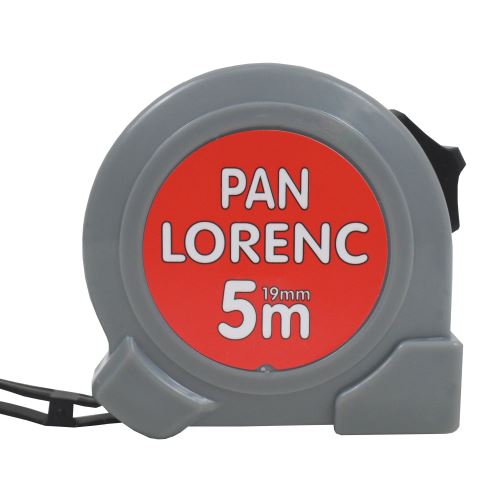 TOPTRADE tape measure, "PAN LORENC", single brake, 19 mm x 5 m (8)