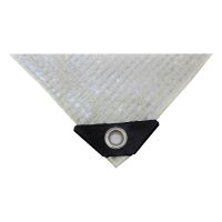 TOPTRADE covering tarpaulin, transparent, with metal eyelets, 4 x 6 m, 120 g / m2 (1)