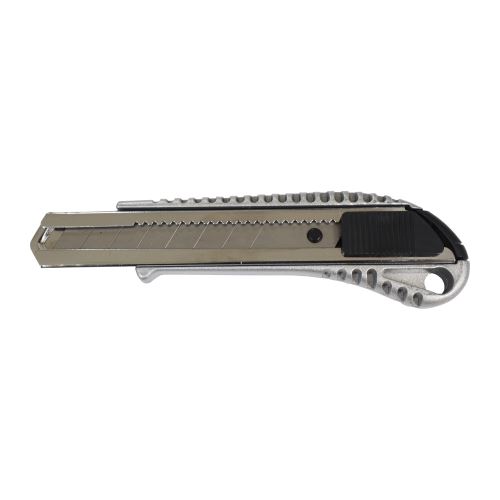 TOPTRADE snap-off all metal knife, 18 mm, profi