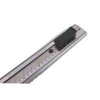 TOPTRADE break-off knife, aluminum, in sales carton, set of 24 pcs., 18 mm (6)