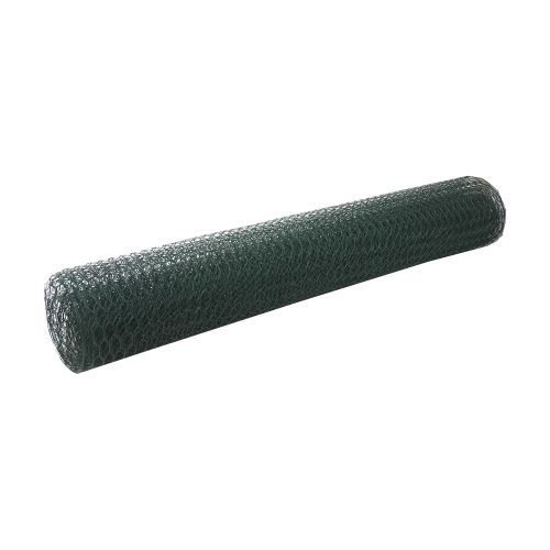 TOPTRADE rabbit mesh,plastic-coated, green,13 / 0,9 mm, 1000 mm / 25 m (1)