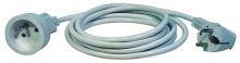 extension cord, white,  1,5 m, ~ 250 V / 10 A