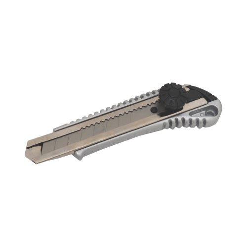 TOPTRADE break-off knife, all-metal, screw lock, 18 mm, professional