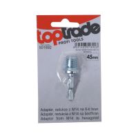 TOPTRADE adapter, reduction from M14 to 6-edge, 45 mm (1)