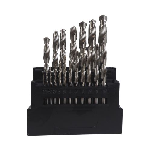 TOPTRADE drill standard, for metal, 19 pcs/set