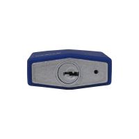 TOPTRADE padlock, blue, 5 keys, 40 mm (6)