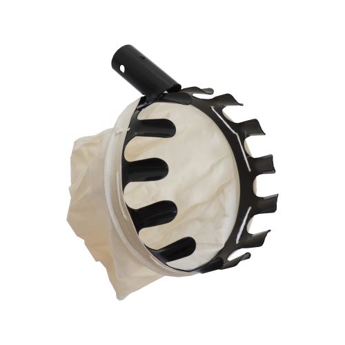 TOPTRADE fruit picker, 160mm with socket hole, canvas bag, standard