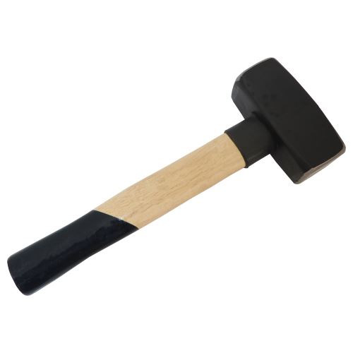 TOPTRADE double-sided hammer mallet, wooden handle, 1500 g