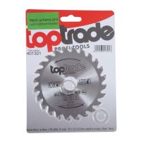 TOPTRADE saw blade, for wood, SK blades, 24 teeth, 115 x 1.8 x 22,2/20/16 mm (1)