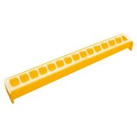 TOPTRADE plastic trough feeder, slide in, for chicken, ducklings and goslings, 500mm