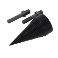 TOPTRADE wood splitting screw, 2 x adaptor 65 mm, SDS+ and hexagon, 32 x 90 mm (4)