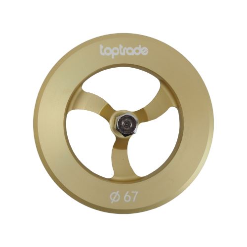 TOPTRADE ALU cutter, for polystyrene, cotton wool, dia. 67 mm