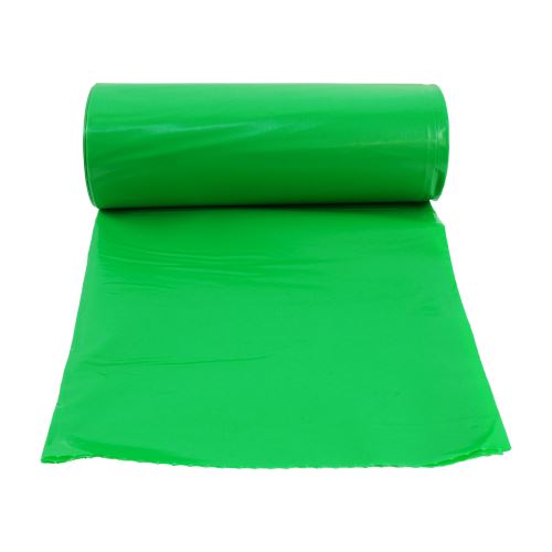 TOPTRADE recycling waste bag, green, package 8 pcs, 40 µm, 120 l