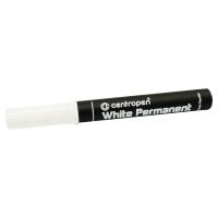 permanent marker CENTROPEN, 8586/1, white, 2,5 mm mark, 10 pcs/set