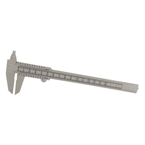 TOPTRADE caliper ,plastic,precision 0,5 mm, 150 mm,hobby