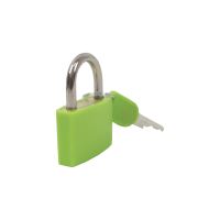 TOPTRADE padlock, green, 30 mm (5)