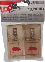 TOPTRADE mouse trap, wooden, 2 pcs (1)