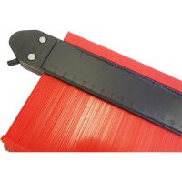 TOPTRADE copy template, lamellar, for tilers, 2 locks, length 25 cm (2)
