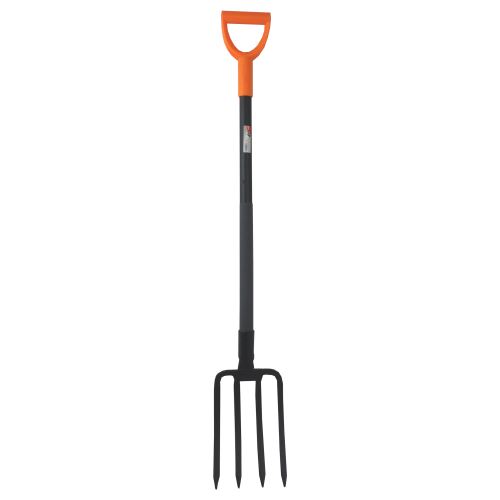 TOPTRADE digging fork, metal handle, welded, shaped profile, length 1200 mm, Profi (2)