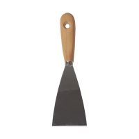 TOPTRADE steel scraper, wooden handle with rivet, 70 mm, hobby