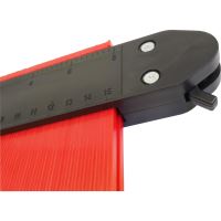 TOPTRADE copy template, lamellar, for tilers, 2 locks, length 15 cm (2)