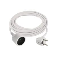 extension cord, white, 5 m, ~ 250 V / 10 A