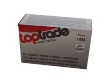 TOPTRADE lashing strap, with hooks and ratchet, up to4000 kg, 50 mm x 15 m