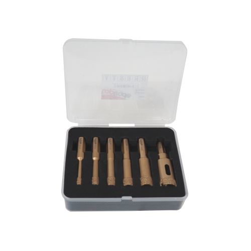 TOPTRADE ring crown, diamond, with stem, set of 6 pcs