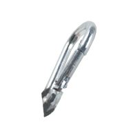 TOPTRADE snap hook - ordinary, galvanized, 8 x 80 mm (4)