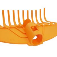 TOPTRADE garden rake, "Multiclick", plastic, without handle, 13 teeth, 24 x 18 cm (3)