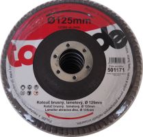 grinding wheel, lamellar, gran. 40, 115 x 22,2 x 2 mm, standard