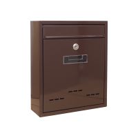 mail box ,metal,brown,310 x 260 x 90 mm