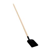 narrow shovel, black, straight shaft