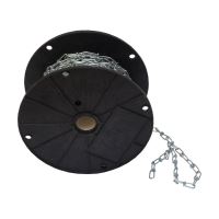 TOPTRADE knotted chain, galvanized, on the reel, 1,8 mm x 30 m