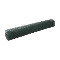 TOPTRADE rabbit mesh, plastic coated, green, 13 / 0.9 mm, 1000 mm / 10 m