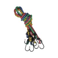 TOPTRADE rubber rope,clamping,spider with small hooks,set 4 ks,  O  10 mm x 80 cm
