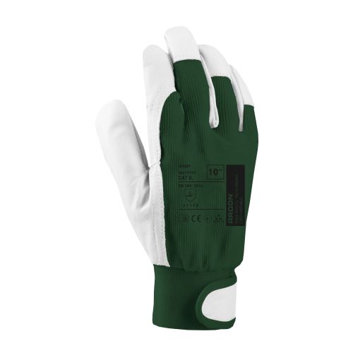 HOBBY gloves, with blister, cotton, velcro, size 8