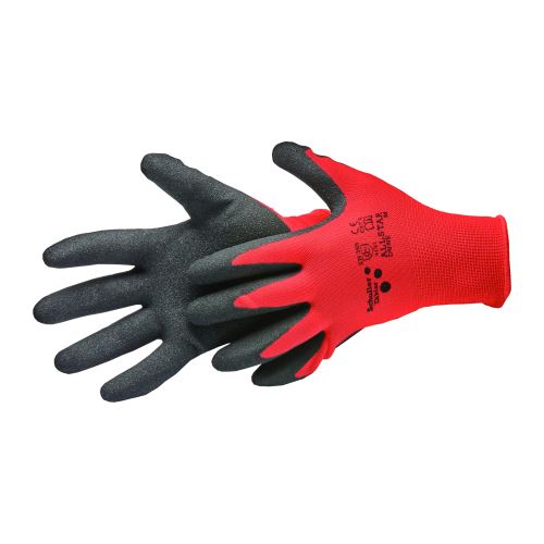 gloves ALLSTAR, with nitrile coating and knit, size 9