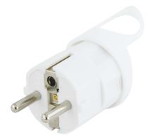 plug for moving inlet, straight exit, ~ 250 V / 16 A