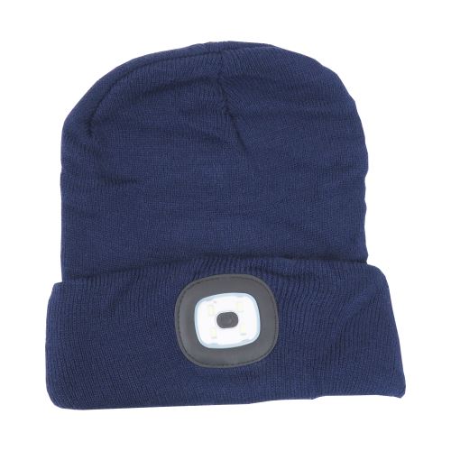 LED cap, size L, with LED light, blue