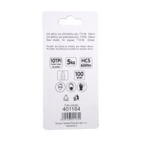 TOPTRADE jigsaw spare blade, 5 pcs/set, T101B, 100 mm, wood (5)