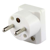 plug for moving inlet , white, straight, ~ 250 V / 16 A