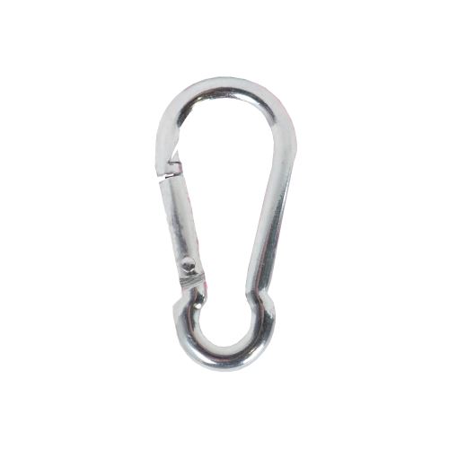 TOPTRADE snap hook - ordinary, galvanized,  10 x 100 mm