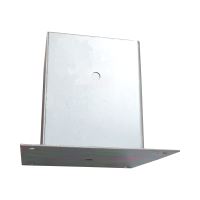 TOPTRADE post foot with square base, 140 x 140mm, galvanized (2)
