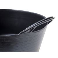 TOPTRADE flexi container, flexible, black, 26 l (4)