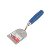 TOPTRADE stainless steel trowel, plastering, wooden handle, 100 x 60 mm (1)